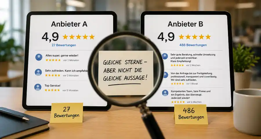 Warum gleiche Sterne nicht dasselbe bedeuten