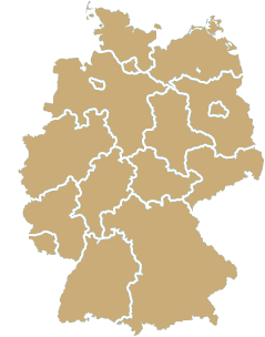 Deutschlandkarte mit Bundesländern