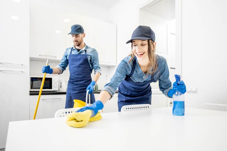 Professionelle Reinigung durch das Team der Reinigungsfirma