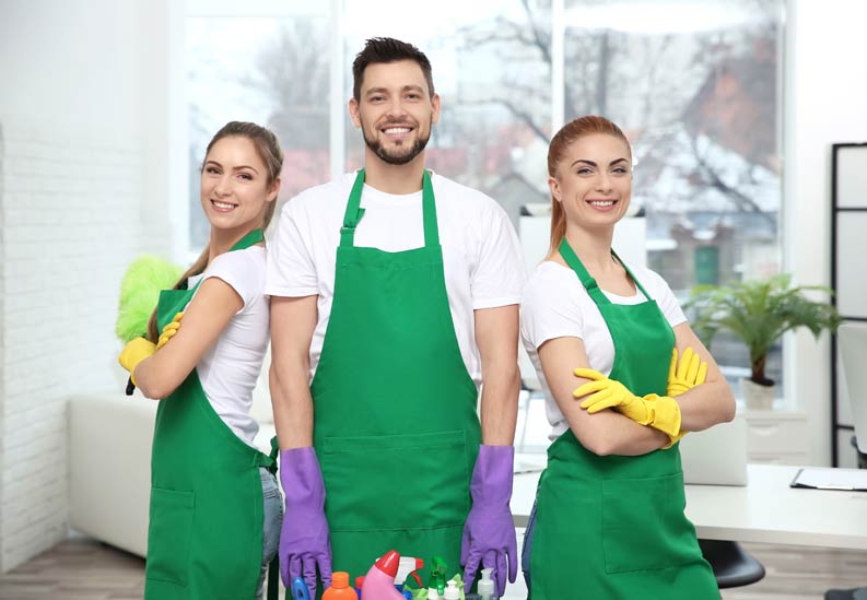 Team der Gebäudereinigung in Jena