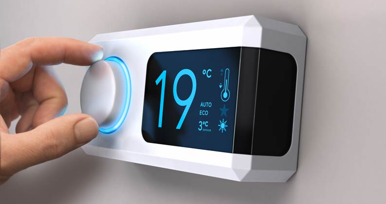 Thermostat zur Regelung der Temperatur bei Infrarotheizungen