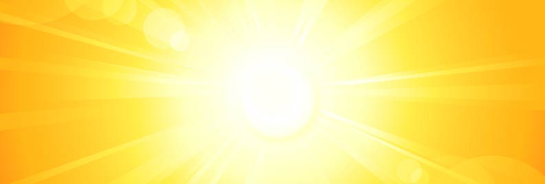Die Empfindung der Wärme ist Sonnenwarm mit Infrarotheizungen.
