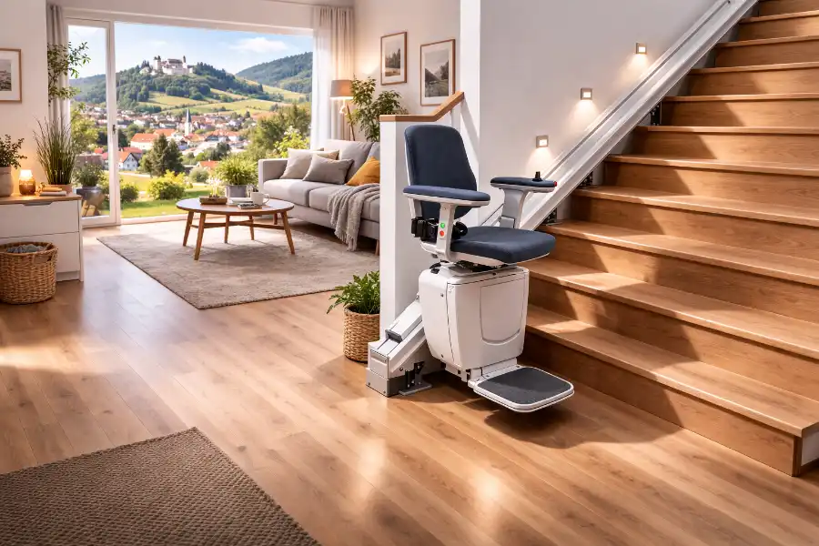 Treppenlift in einem Wohnhaus in Baden W&uuml;rttemberg