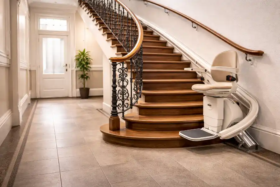 Treppenlift in einem Wohnhaus in Hessen