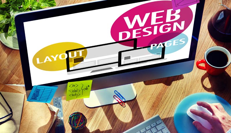 Layout und Webdesign einer Homepage