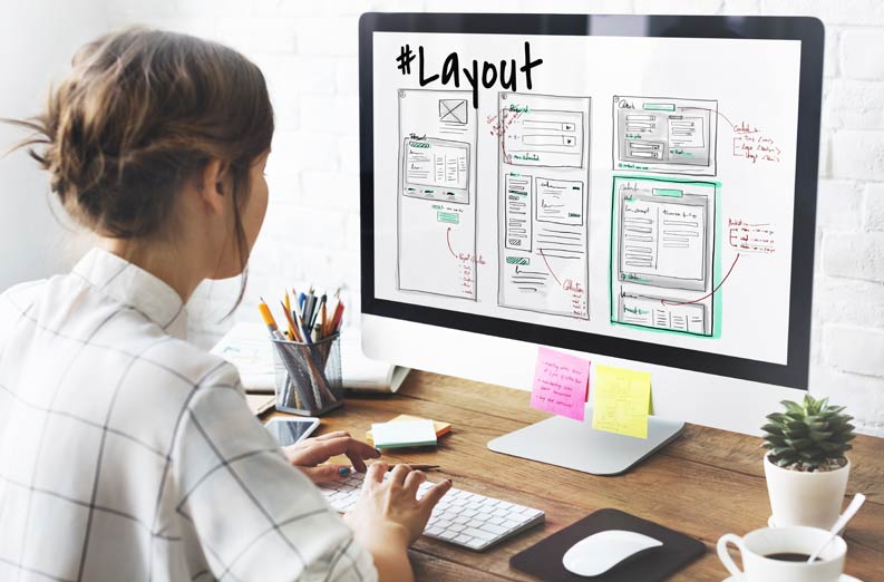 Neues Layout für die Website entwickeln