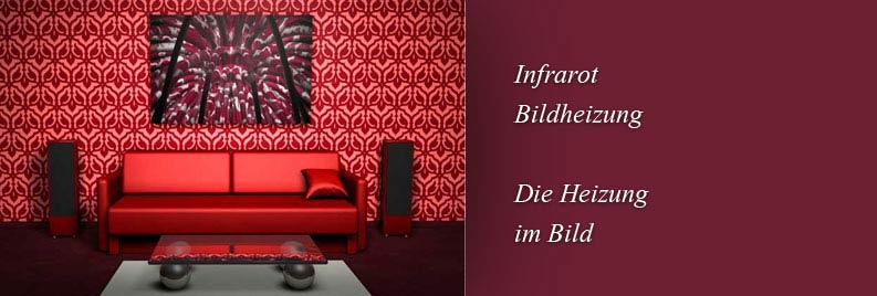 Bild als Heizung an der Wand