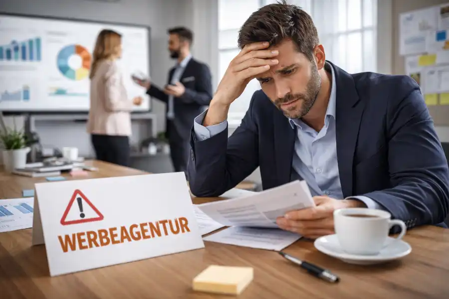 Unternehmen analysiert eine fehlgeschlagene Werbeagentur Beauftragung