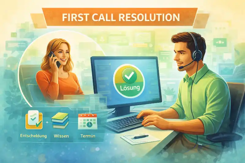 Lösung von Kundenanliegen beim ersten Kontakt im Callcenter