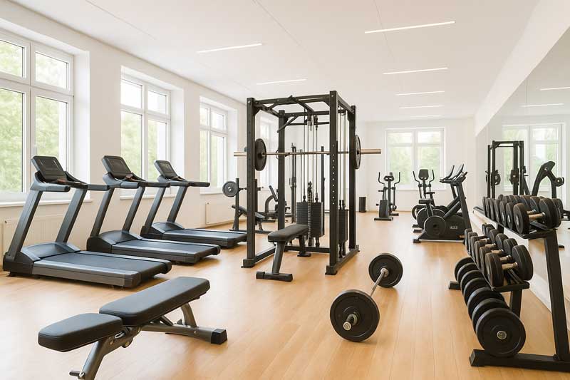 Gebäudereinigung für Sportstätten, Fitnessstudios und Freizeiteinrichtungen – Sauberkeit für höchste Hygieneanforderungen