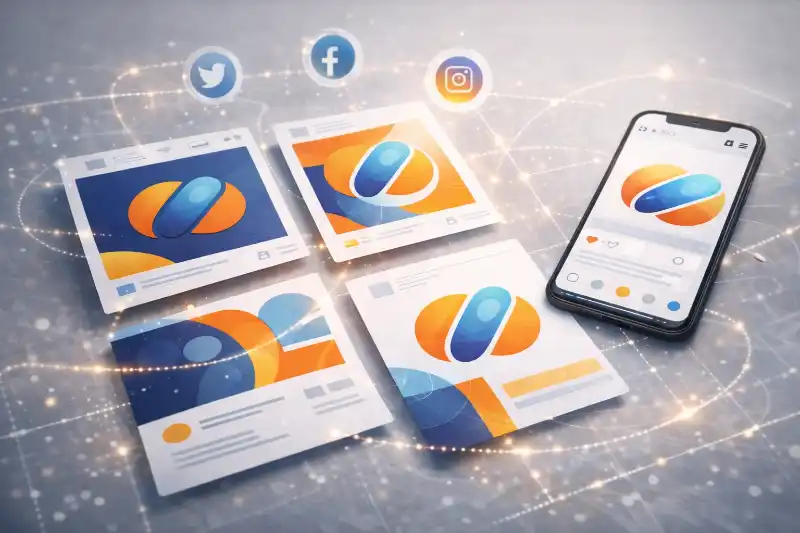 Grafikdesign für Social-Media Beiträge