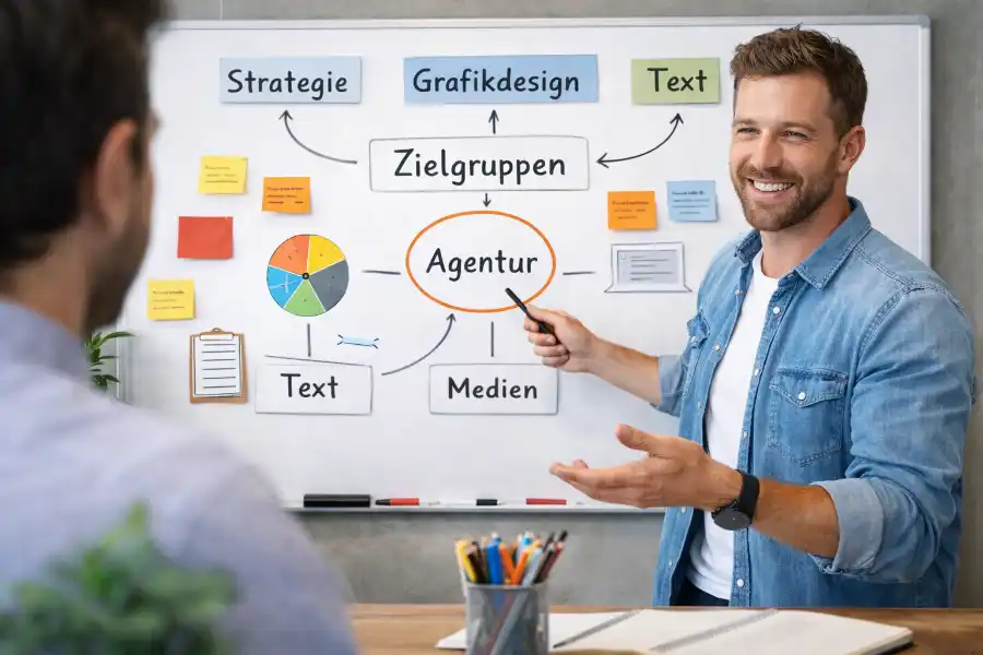 Grafikdesign als Bestandteil einer Werbeagentur Strategie