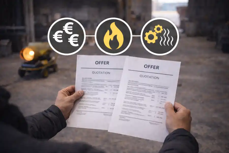 Preisvergleich bei Hallenheizungen mit Fokus auf Folgekosten