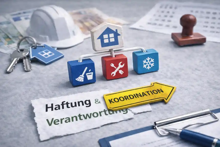 Symbolische Darstellung für die Koordination externer Dienstleister