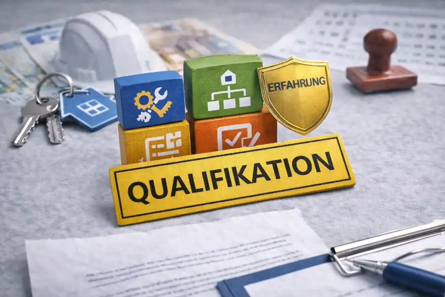 Symbolische Darstellung für Qualifikationen im Hausmeisterservice