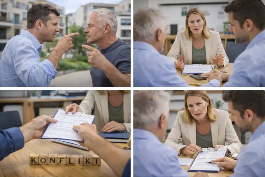 Hausverwaltung vermittelt bei Konflikten zwischen Eigentümern