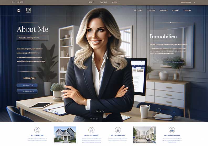 Immobilienmakler Website Homepage erstellen Immobilienmakler