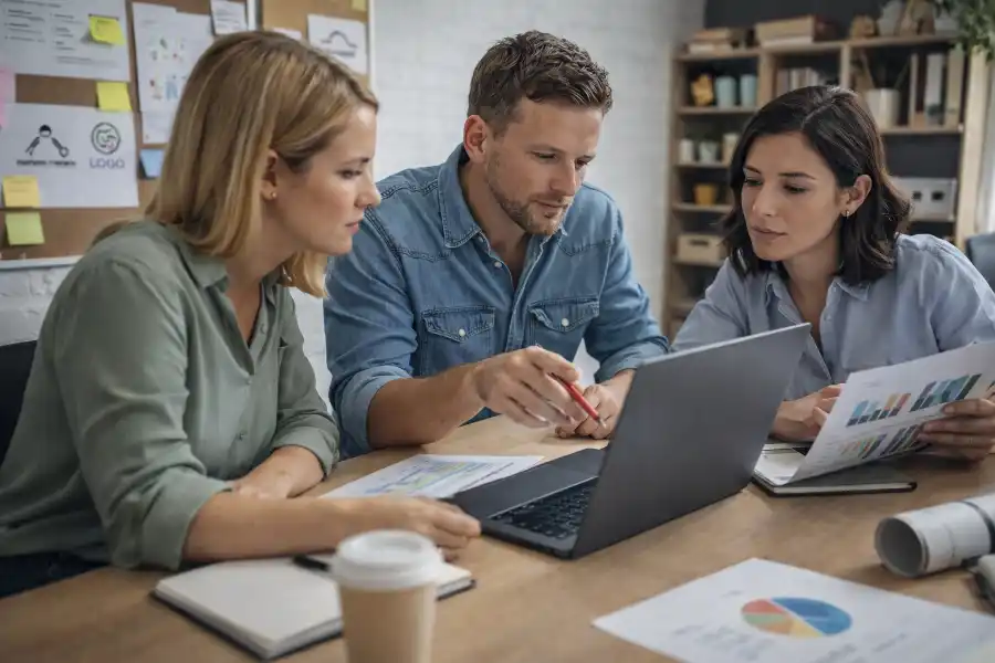 Kleine Werbeagentur arbeitet fokussiert und direkt zusammen