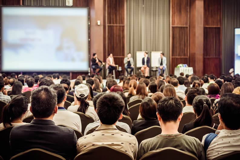 Fotoaufnahmen bei einer Tagung oder Konferenz