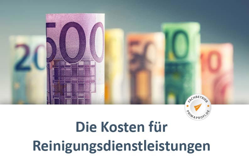 Euro Scheine – So hoch sind die Kosten von Reinigungsfirmen