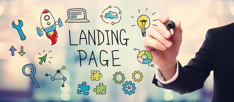 Homepage mit optimierter Landingpage