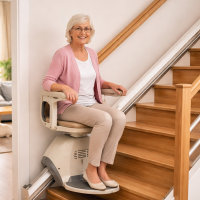 Treppen Sitzlift im Wohnhaus