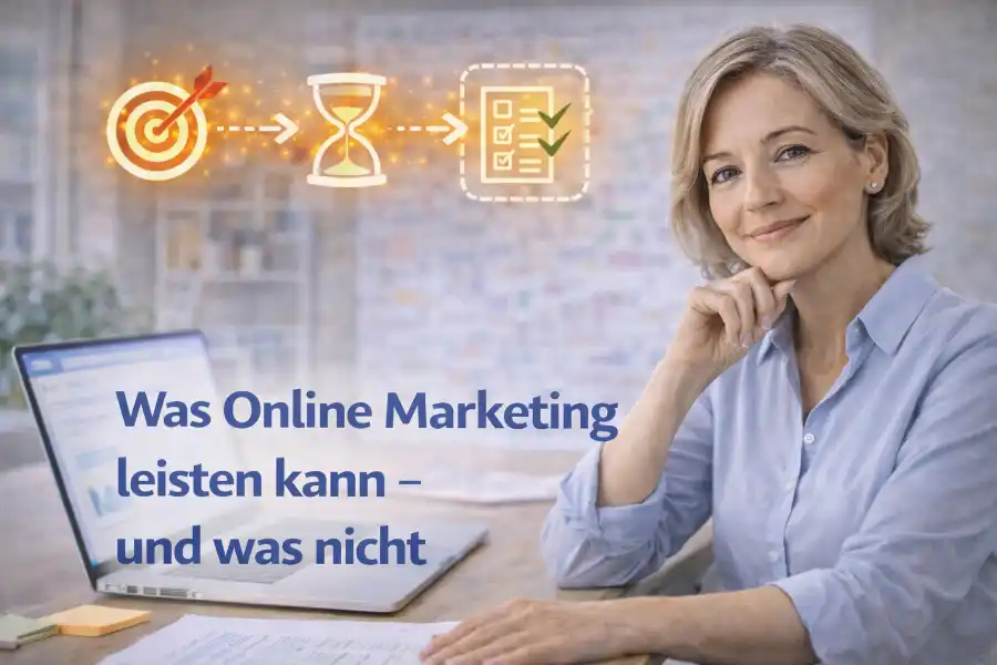 Unternehmerin ordnet Chancen und Grenzen von Online Marketing ein