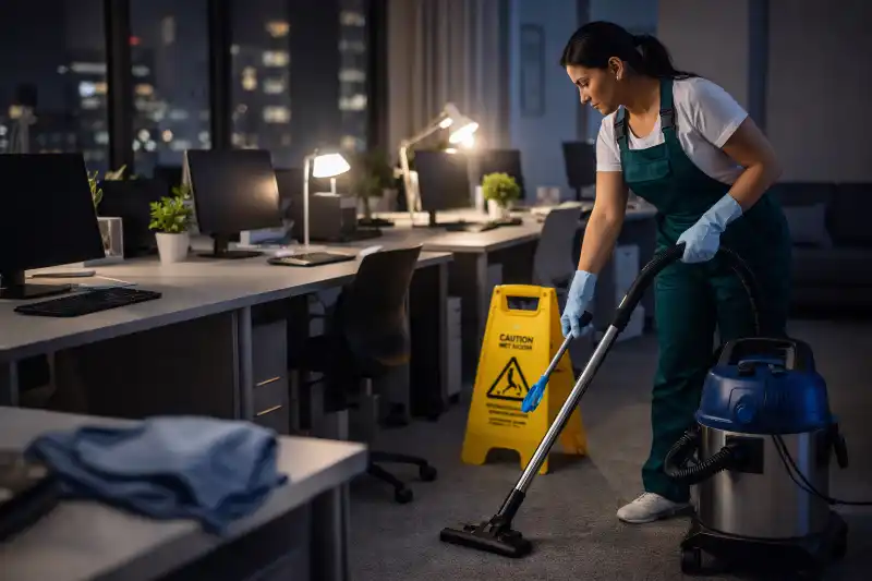 Reinigung außerhalb der Geschäftszeiten im Büro