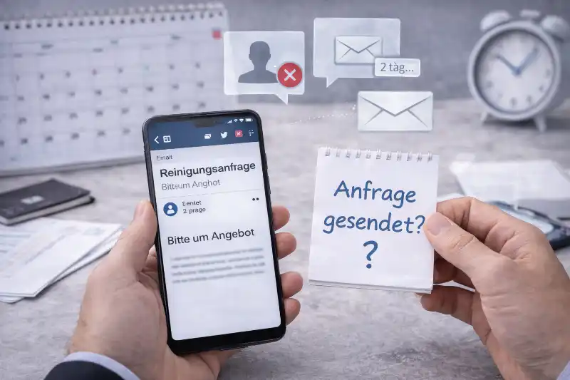 Reinigungsanfrage ohne Rückmeldung