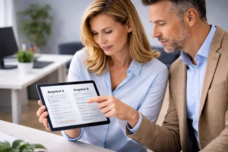 Vergleich unterschiedlicher Reinigungsangebote im Unternehmensalltag