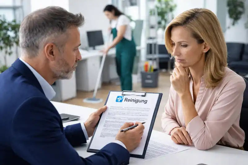 Entscheidung zum Wechsel einer Reinigungsfirma im Büroalltag