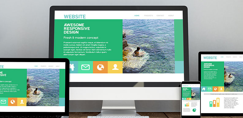 Responsive Webdesign Responsive Webdesign stellt sich auf allen Geräten optimal dar