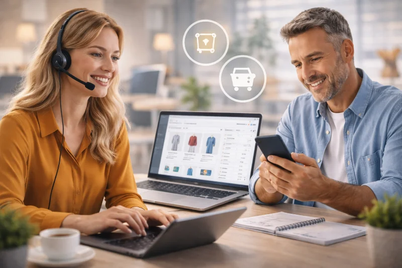 Telefonservice für Onlineshops mit professionellem Kundenservice im E Commerce