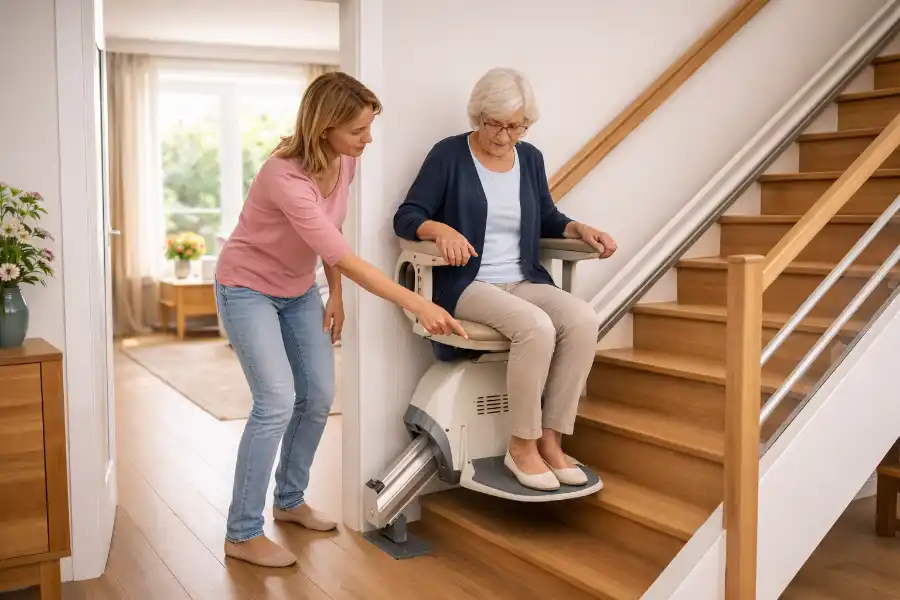 Treppenlift Nutzung im Alltag mit typischen Bedienfehlern