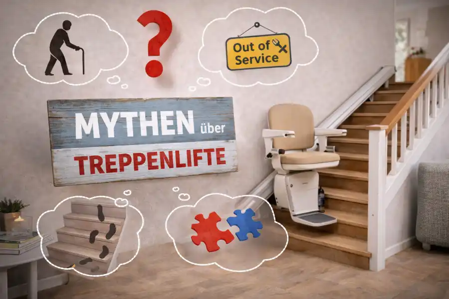 Treppenlift im normalen Wohnalltag