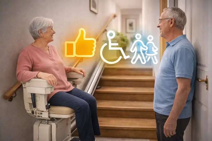 Treppenlift wird im Alltag genutzt