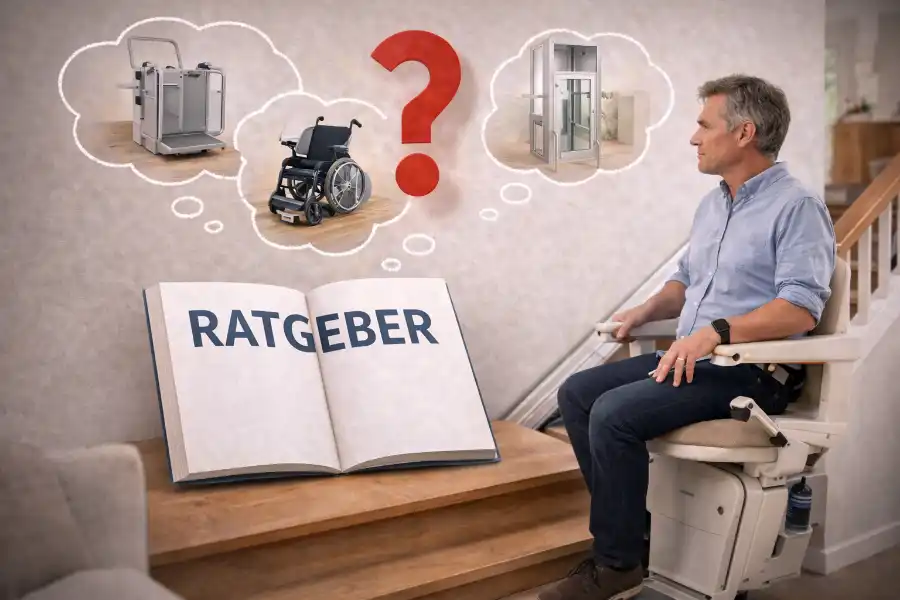 Treppenlift im Wohnhaus als Orientierungshilfe