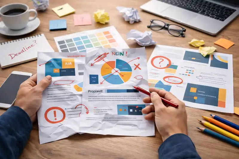 Fehler und Missverständnisse in Grafikdesign Projekten