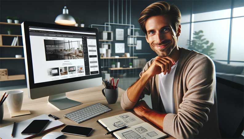 Webdesigner Projekt Webdesigner erstellt Website