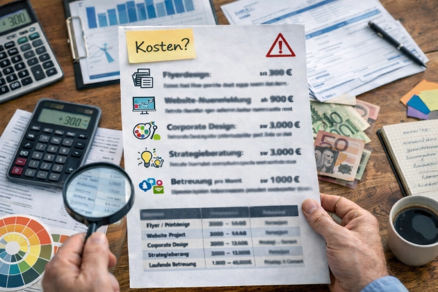 Kostenstruktur und Preisbeispiele von Werbeagenturen