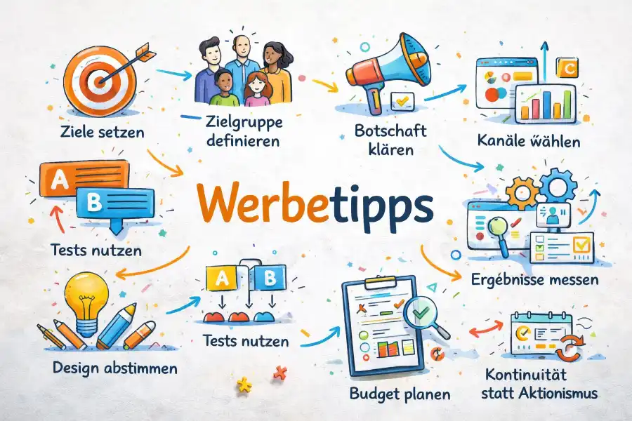 Tipps für bessere Werbung: Strategie, Botschaft, Zielgruppe und Kanäle
