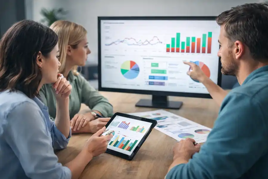 Marketing Team bewertet Kennzahlen und übersieht den Kontext